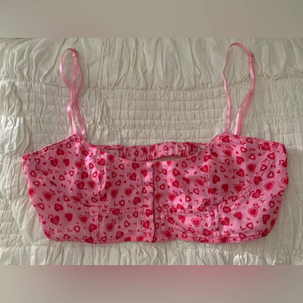 Free people linen bralette sz XS